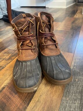 Brown & Black Women's Winter Rain Duck Boots - Brand: Sperry